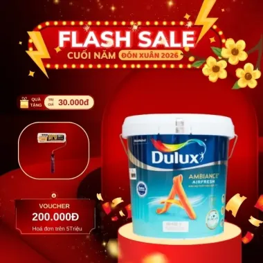 SƠN  NỘI THẤT CAO CẤP DULUX AMBIANCE AIRFRESH 15L