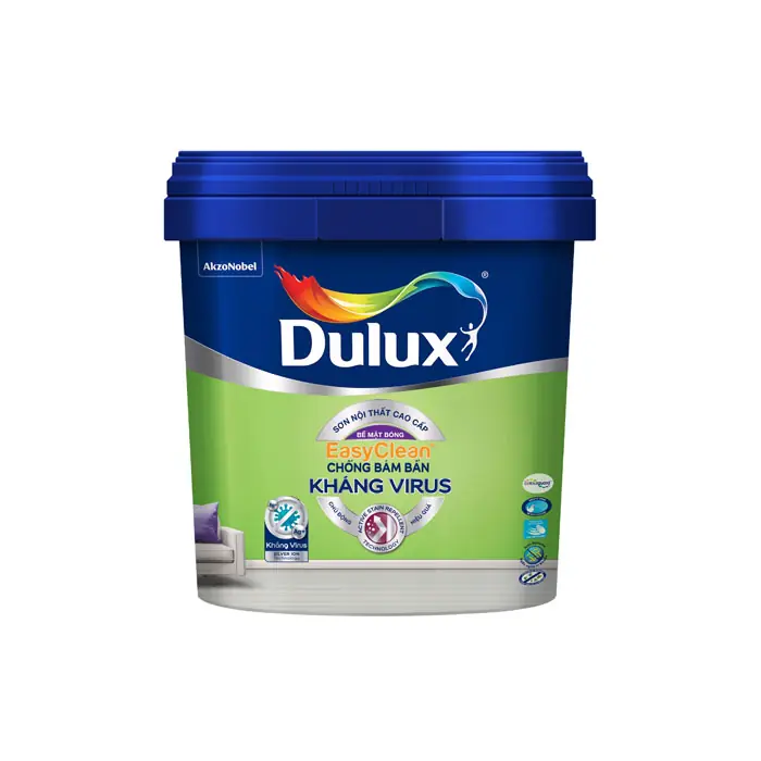 Sơn Dulux EasyClean Chống Bám Bẩn Kháng Virus – Bề Mặt Bóng