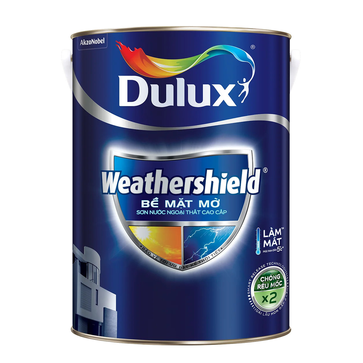 Sơn Dulux Weathershield Bề Mặt Mờ-15L