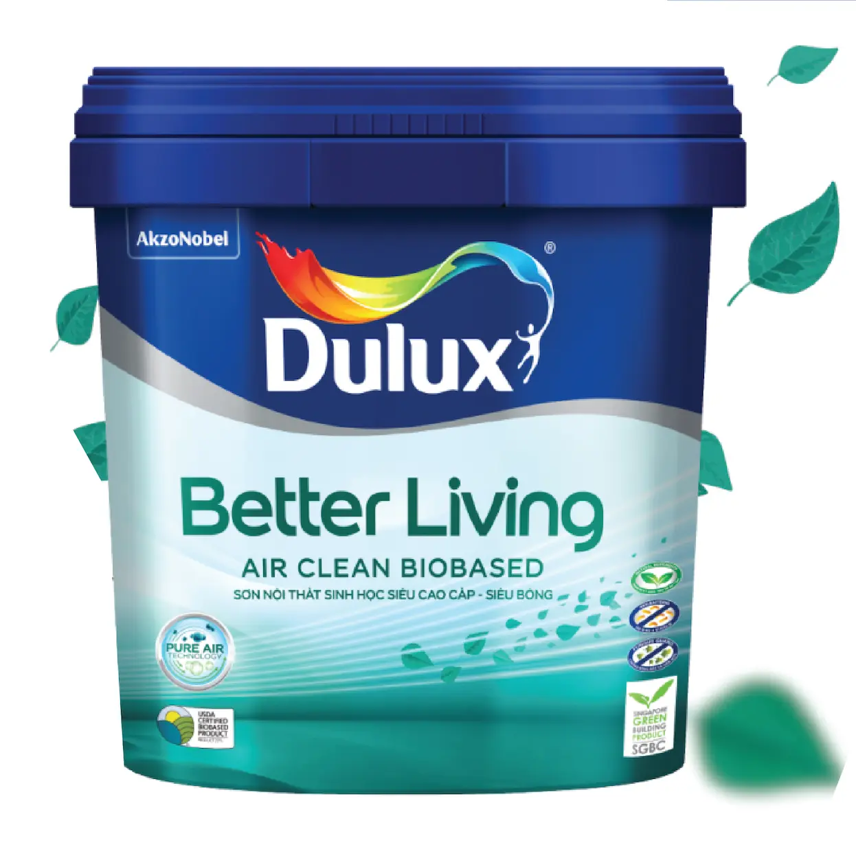 Sơn nội thất sinh học Dulux Air Clean Siêu Bóng