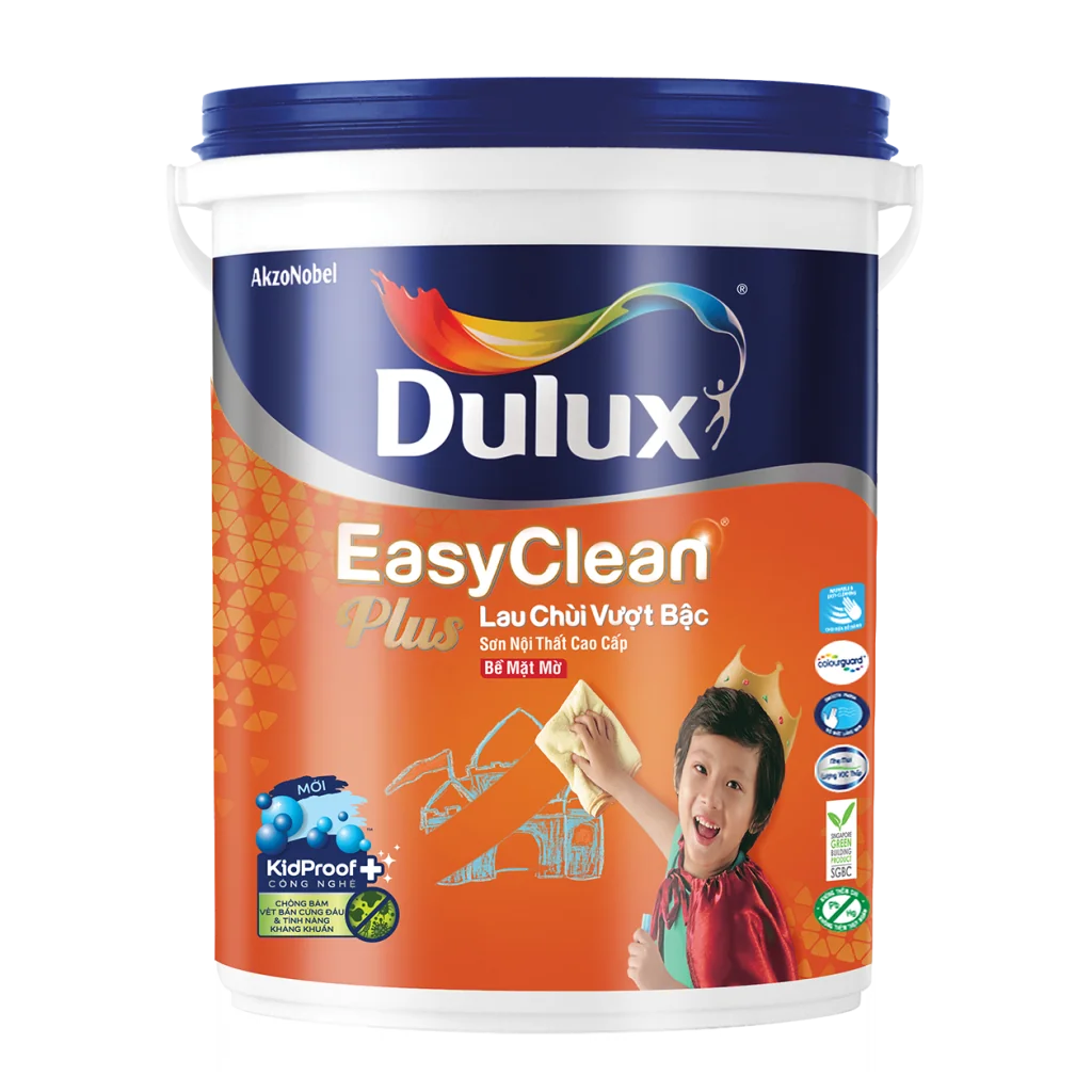 Sơn Nội Thất Dulux Easyclean Plus-5L Bề Mặt Mờ